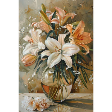 Tableau De Fleurs Vase